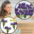 thumbnail image 3 of Factory Direct Craft Spring Flower Arrangements 10.5 in Artificial Polysilk Blooms Plastic Stem Crocus Easter Bouquet 3 Count, 3 of 6