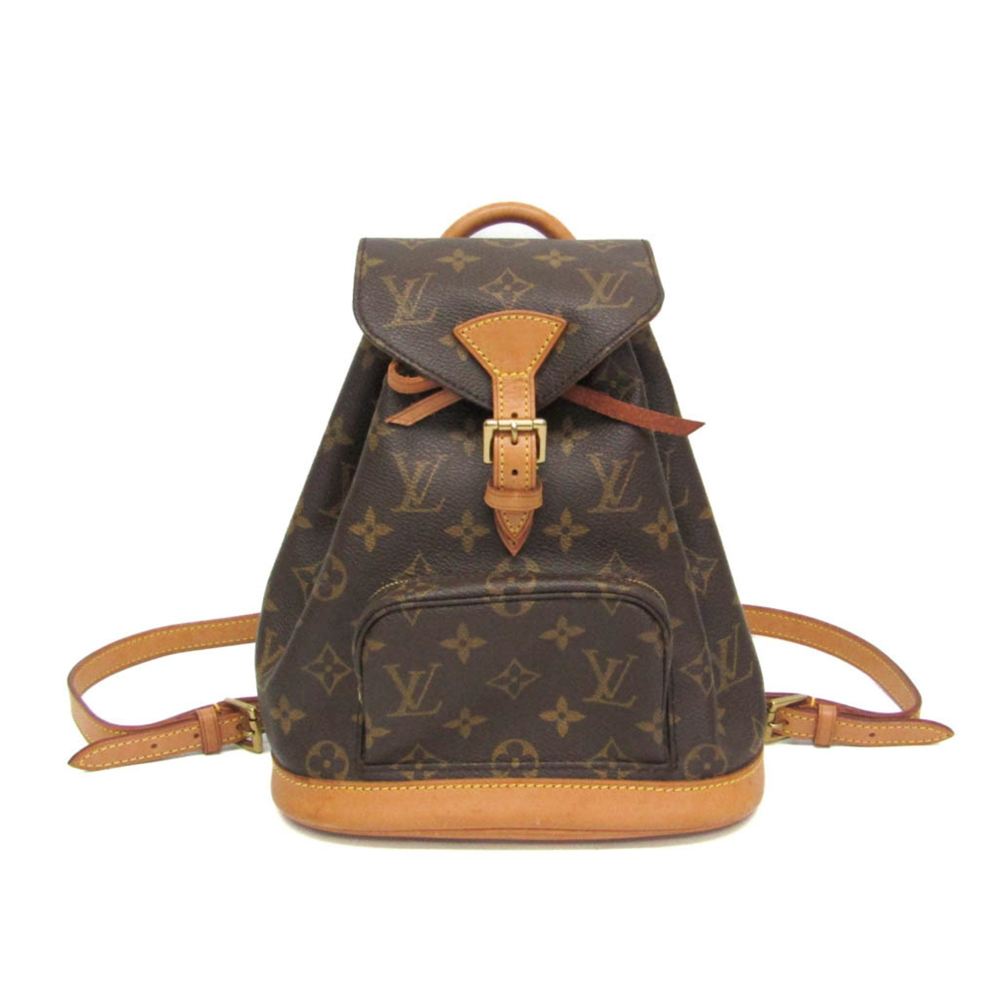 authentic louis vuitton montsouris mini backpack monogram m51137 PM  The Lady Bag trend silhouette of this montsouris mini backpack is made from monogram coated canvas on a cowhide LOUIS VUITTON Mini Montsouris Backpack