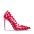 thumbnail image 2 of Steve Madden Atlanta Pink Multi Slip On Pointed Toe Checkered Detailed Pumps (Pink Multi, 6), 2 of 6
