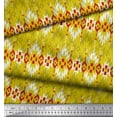 thumbnail image 3 of Soimoi Modal Satin Fabric Aztec Geometric Printed Fabric 1 Yard 42 Inch Wide, 3 of 3