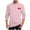 Pink, variant on Maean Men Valentine's Day Shirts Long Sleeve Basic Tee Heart Ptinted Crewneck Comfy Loose Tshirts