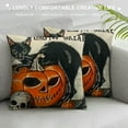thumbnail image 3 of SHANXI Halloween Pillow Covers Witch’s Leg Black Cat Pumpkin Happy Halloween Pillows Decorative Throw Pillows Cases Outdoor Fall Pillows Halloween Decorations for Home Couch Decor 20x20in, 3 of 5