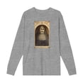 thumbnail image 5 of The Nun Scary Demon Face Woman Adult Heather Gray Crew Neck Long Sleeve Tee-XXL, 5 of 7