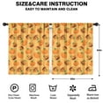 thumbnail image 2 of Spooky Kitchen Curtains 2 Pack with Halloween Witch Wizard and Cobweb Design,52x63in long Curtains Set, 2 of 5