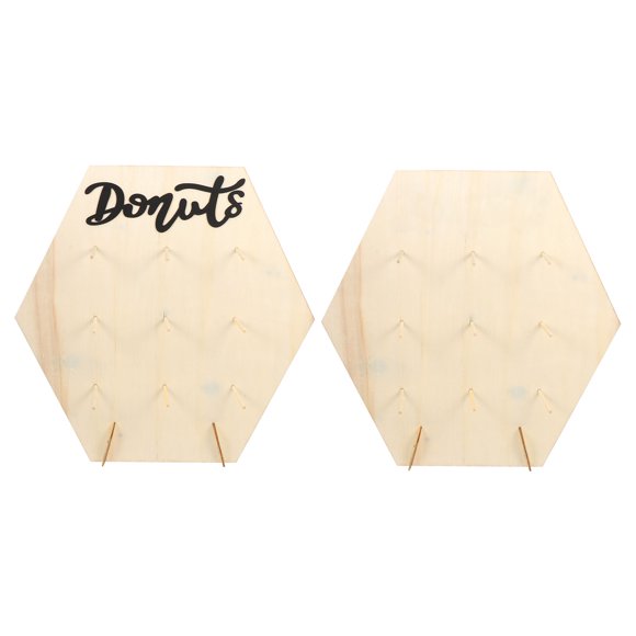 KAKOWELY DIY Donut Display Stand for Bakery Made of Synthetic Material in Assorted Colors Reusable 2 Sets,13.58"X13.58"X0.08"