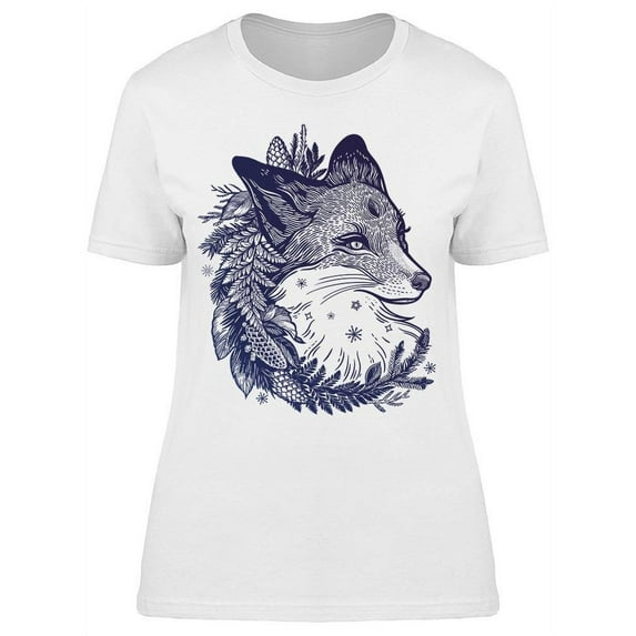 Fox With A Wreath T-Shirt Women -Image by Shutterstock, Female Large