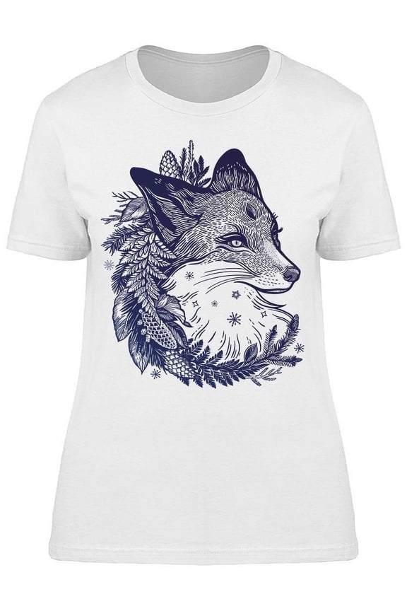 Fox With A Wreath T-Shirt Women -Image by Shutterstock, Female Medium