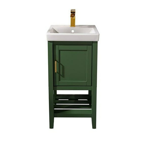 Furniture Indoor Home Decorative Bathroom, Washroom, Kitchen - 18" Vogue Green Sink Vanity