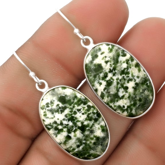 Natural Dioptase 925 Sterling Silver Earrings Jewelry E-1001 SDE66957