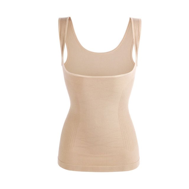 Chaleco moldeador de cuerpo sin costuras para abdomen de plástico Fumei, ropa moldeadora de cuerpo para posparto para mujer, túnica superior en forma de U mejorada