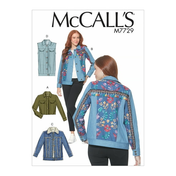 McCall's Sewing Pattern Misses' Jackets and Vest-6-8-10-12-14