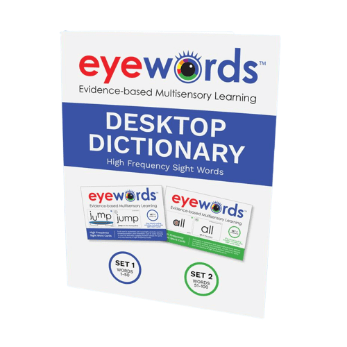 Class Set of Eyewords™ Multisensory Sight Words Desktop Dictionary, Sets #1 & 2, Words 1-100 (15 Sets)