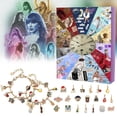 thumbnail image 1 of Regalos del calendario navideño 2024, kits de fabricación de pulseras caseras para niños, regalos de joyas del calendario navideño de 24 días, 1 of 3