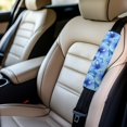 thumbnail image 3 of Yuyamidu Blue Hibiscus Car Seat Belt Pads for SUV Sedan Truck 2 Pack Flannel Shoulder Strap Pad for Car Seat Belt Soft Car Seat Belt Pad Accessories Universal Seatbelt Covers, 3 of 7