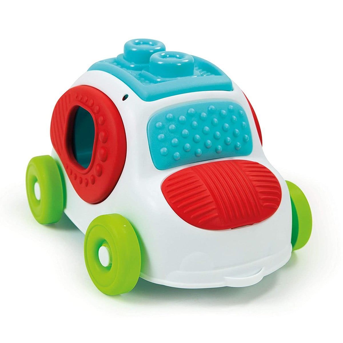Clementoni Soft Clemmy Sensory Car for Babies and Toddlers with Stacking Blocks