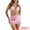 Dark Pink, variant on DARING DIVA Women's Halter Contrast Color Bikini Sets X-Small Dark Pink