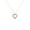 Rose, variant on Pure Elegance Open Heart Shape Green Emerald and Diamond 14K White Gold Over 925 Sterling Silver Pendant Necklace Gift For Women
