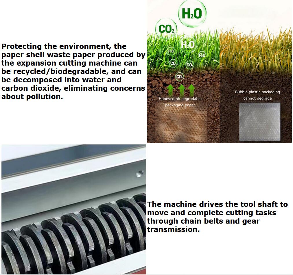 Corrugated Board Expansion Cutting Machine Kraft Paper Waste Board Pad Shredder Machine