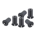 thumbnail image 1 of Pasacables flexibles para enrutamiento de cables de 6 piezas, aptos para orificios de pared de 1 pulgada de goma Gris, 1 of 9