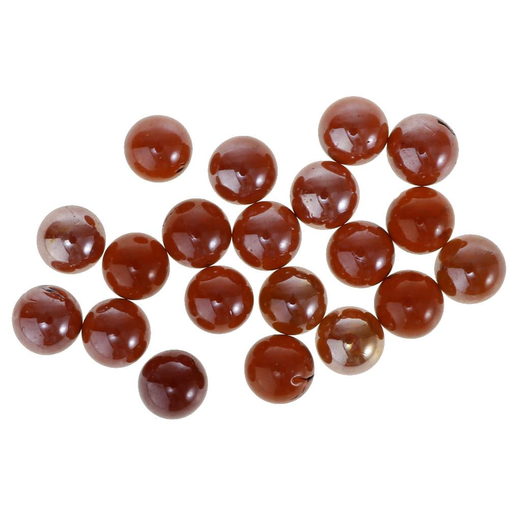 Buy Set of 20 Red Glass Marbles Bulk , Marble Run Accessory, Craft