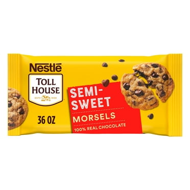 Nestle Toll House Semi Sweet Chocolate Regular Baking Chips, 36 oz Bag