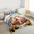 thumbnail image 3 of Feelyou Kid Cartoon Pelicans Twin Comforter Sets, Happy Summer Beach Bedding Set, 2pcs, 3 of 8