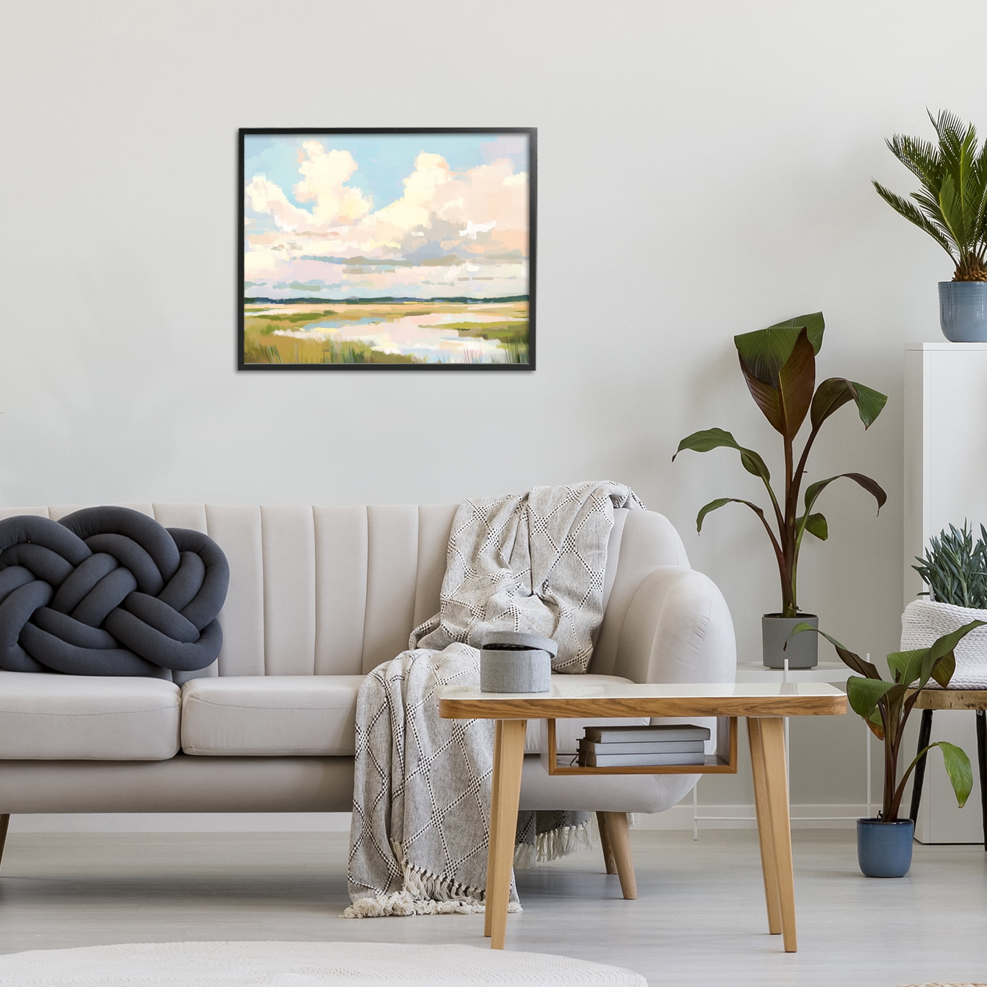 Stupell Industries Lowcountry Marsh at Dawn Black Framed Giclee Art, design by LSR Design Studio