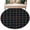 Black, variant on Round Rug 4Ft Washable Non-Slip, White Plaid Grid Circle Area Rugs for Living Room Bedroom, Colorful Line Modern Simple Geometric Indoor Floor Mats Carpet Runner for Home Decor Aesthetic