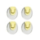 thumbnail image 1 of Injueey Gancho multiusos de 4 piezas colgador de puerta de pared autoadhesivo ganchos para ropa toallero sin perforaciones para baño Almacenamiento y organización del hogar Claro Injueey, 1 of 6