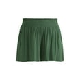 thumbnail image 6 of Terra & Sky Women’s Plus Smocked Knit Shorts, 5" Inseam, 2-Pack, Sizes 0X-5X, 6 of 7