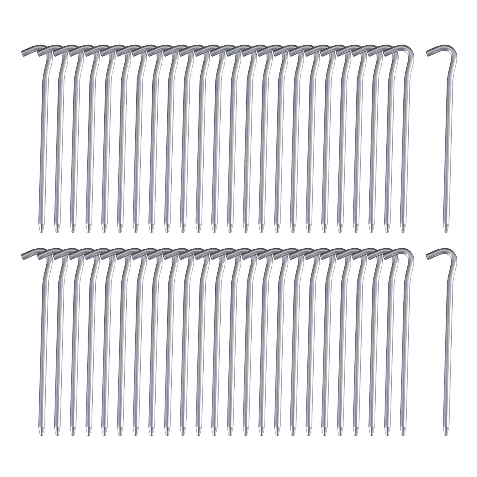 50Pcs Tent Pegs 18cm Garden Stakes Nails Aluminum Alloy Accessory Versatile