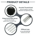 thumbnail image 3 of Uxcell Knurled Clamping Knobs Handle Thumb Screws Bolt Knobs Male Thread Head for Electronics Automotive Furniture Assembly Wood Working DIY Projects M6 x 45 mm x 18 mm, 3 of 6
