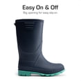 thumbnail image 3 of Kids Rain Boots Easy-On Lightweight Waterproof Non-Slip Sole for Boys & Girls Outdoor Play Rainy Day Comfortable, 3 of 5