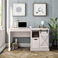 thumbnail image 3 of Ameriwood Home Knox County Single Pedestal Computer Desk in Rustic White, 3 of 11