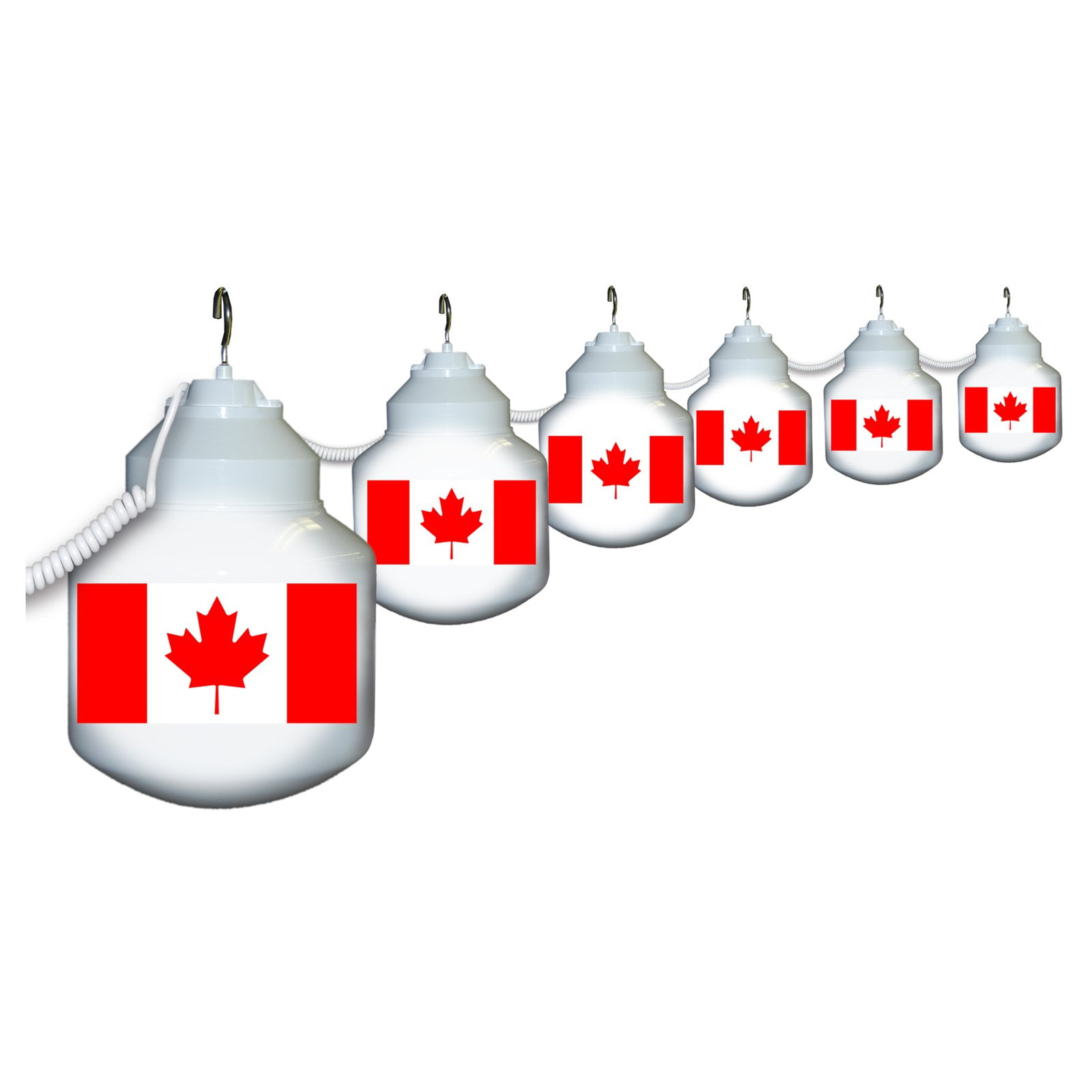Polymer Products LLC Canadian Flag Six Globe String Light Set by Polymer Engineered Products LLC