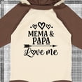 thumbnail image 4 of Inktastic Mema and Papa Love Me Girls Long Sleeve Baby Bodysuit, 4 of 5