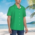 thumbnail image 2 of Lsque Forestgreen pattern Hawaiian Shirt for Men, Unisex Summer Beach Casual Short Sleeve Button Down Shirts-XX-Large, 2 of 9