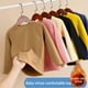thumbnail image 3 of Guardurnaity Ropa interior térmica para niños y niñas, ropa de dormir gruesa, camisetas de Color sólido, ropa de casa y agradable a la piel de manga Ropa interior Negro, Altura 110-120cm 120 Guardurnaity AP013637-05, 3 of 6