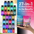 thumbnail image 2 of Soothe & Smooth Bundle Gummies - Cortisol & Myo-Inositol Supplement with D-Chiro Inositol, Berberine, Magenesium, Ashwagandha, L-Theanine, Vitamins D3+K2 & B12, Folate, Zinc Lion's Mane (150 Gummies), 2 of 8