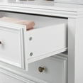 thumbnail image 6 of HSUNNS 5 Drawer Dresser for Bedroom, Chest of Drawers for Bedroom, Storage Cabinet Nightstand Dresser Organizer with Modern Design, Closet, White, 6 of 11
