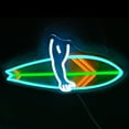 thumbnail image 4 of Y YUNHSOM Surfboard Shaped Neon Sign, USB Power Dimmable LED Neon Sign for Wall Decor, Surfing Themed Restaurants Decor, Beach Bars, and Leisure Places (15.7 * 7.8 inch), 4 of 9