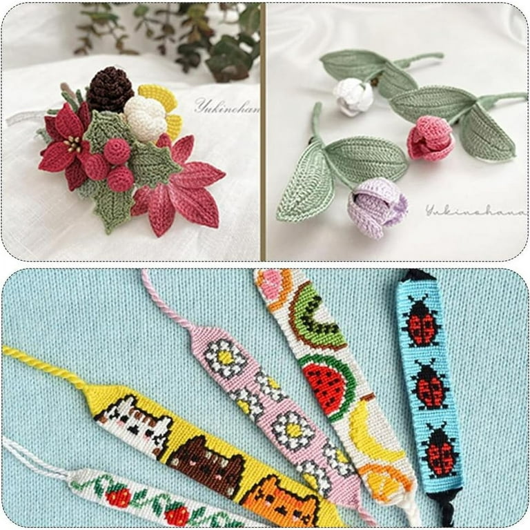 Strand String Bracelets Easy Strands Gradient Polyester Embroidery