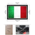 thumbnail image 6 of DECORARTS - Italy Flag Wall Art, Giclee Print on Canvas with Matching Solid Wood Frame. Framed Size: W 33.25" x H 23.25", Ready to Hang., 6 of 6