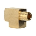 thumbnail image 4 of Street Pipe Adapter, Solid 3 Way Brass Pipe Fitting 1/8in NPT Male Thread Durable  For Auto Modification, 4 of 8