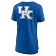 thumbnail image 3 of Women's Heather Royal Kentucky Wildcats Slab Serif Tri-Blend T-Shirt, 3 of 3