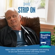 Breathe Right Extra Strength Clear Nasal Strips, 44 Count for Relief of Nasal Congestion