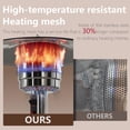 thumbnail image 5 of 50,000 BTU Propane Patio Heater, Outdoor Heater with Built-In Table, Stainless Steel Burner and Wheels, Portable Freestanding Heater for Patio, Backyard, Restaurant and Commercial Use, Gray, 5 of 11