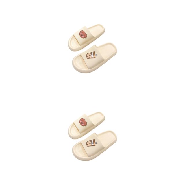 Minnieouse Plataforma inferior gruesa Punta abierta - Elegante y cómoda zapatilla de moda Zapatillas de hombre ligeras para mujer Type2 NO2