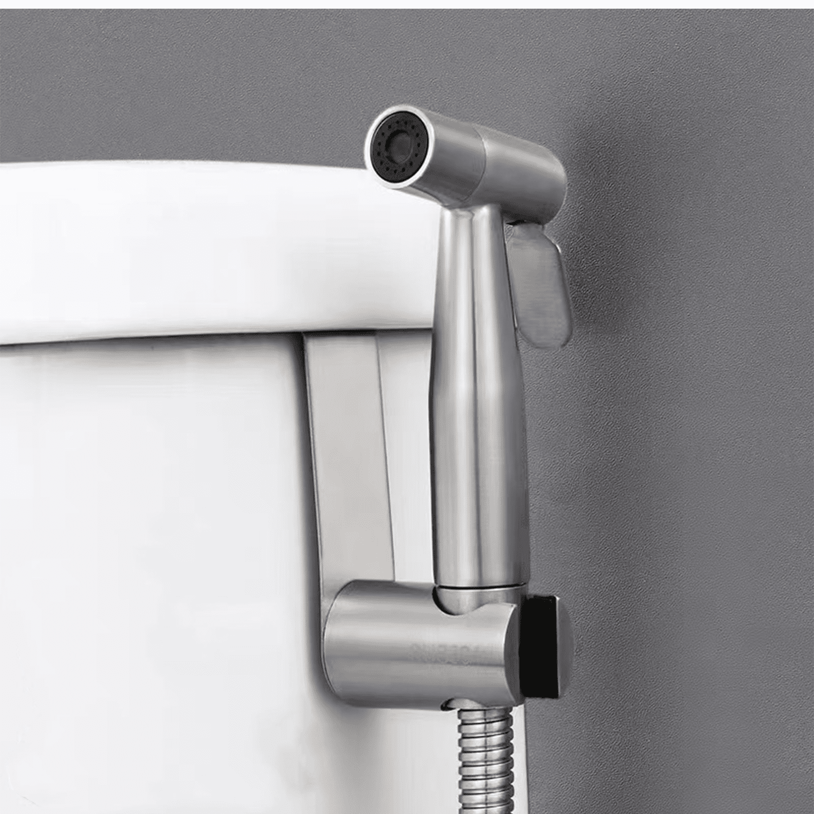 HIBIBUD Bidet Sprayer,304 Stainless Steel,High-Pressure Handheld,No-Drill Installation