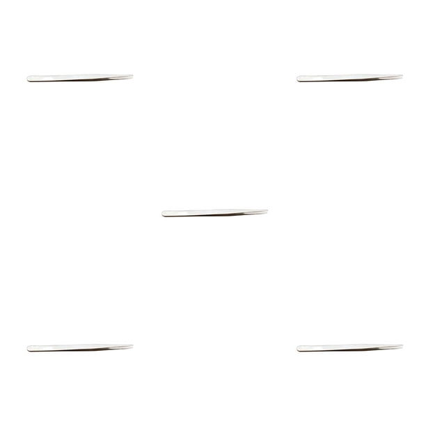 Vogacara Pinzas para pestañas de acero inoxidable, punta antiestática de alta precisión, pinza para cejas, suministros para pestañas para Type2 NO2